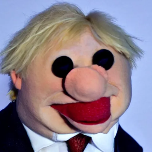 Image similar to boris johnson as a muppet