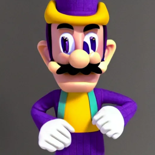 Image similar to waluigi as a real person