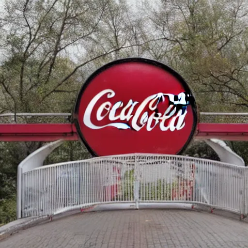 Prompt: coca cola bridge