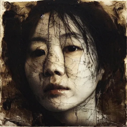 Prompt: Lee Jin-Eun by Nicola Samori, rule of thirds, seductive look, beautiful