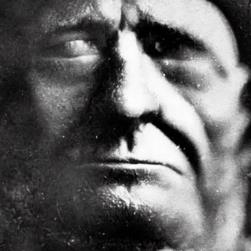 Prompt: extreme closeup of a coal miner's face, 1913