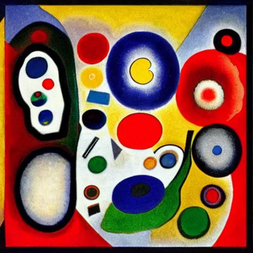 Image similar to novo nordisk logo by kandinsky, oil on canvas