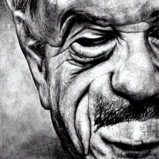 Image similar to vaclav havel drawn by kaja saudek