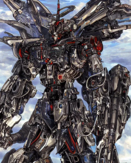 Image similar to mecha by ayami kojima, hd, hyper detailed, 4 k