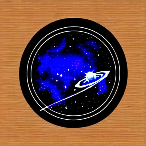 Prompt: space - themed svg vector art panel for cnc plasma, laser, stencil, unique space design