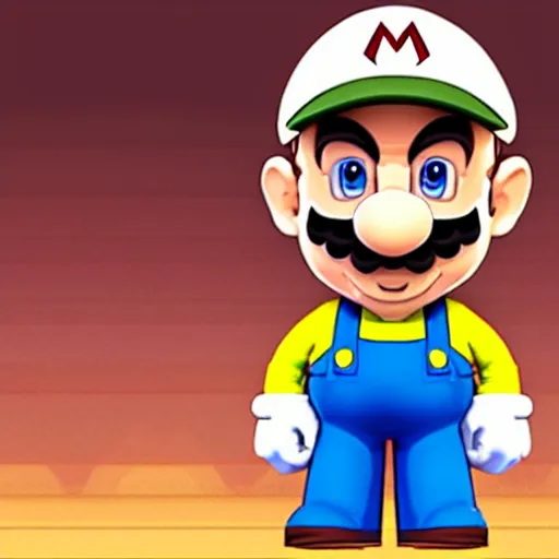 Prompt: walter white as a mario character