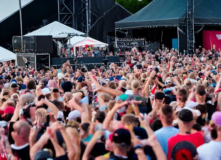 Image similar to photo still of queen elizabeth at vans warped tour!!!!!!!! at age 7 0 years old 7 0 years of age!!!!!!! throwing down in the mosh pit, 8 k, 8 5 mm f 1. 8, studio lighting, rim light, right side key light