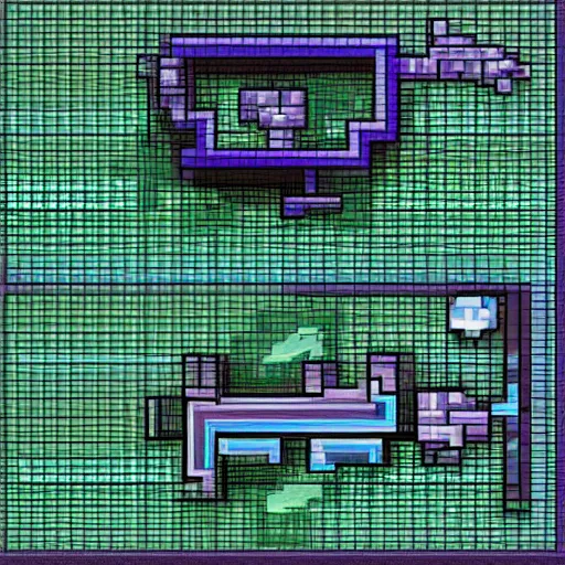 Prompt: tilemap topdown action rpg futuristic , voxel art digital art hd 8k