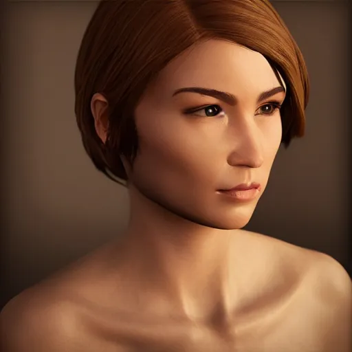 Prompt: woman, portrait, unreal engine