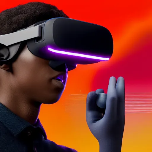 Image similar to a cinematic photo of next-gen oculus quest