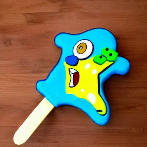 Image similar to spongebob squarepants popsicle with perfect proportions