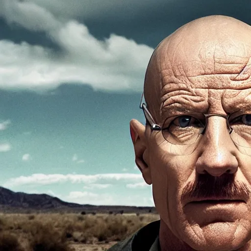 Image similar to a human face on the tip of a finger, breaking bad better call saul promotional imagery, mike ehrmantraut