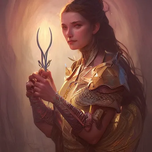 Image similar to legendary magic fork, D&D, fantasy, intricate, cinematic lighting, highly detailed, digital painting, artstation, concept art, smooth, sharp focus, illustration, art by Artgerm and Greg Rutkowski and Alphonse Mucha