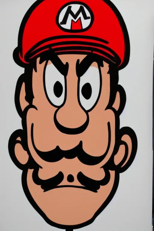 Prompt: lanky, skinny, tall, exaggerated caricature of super mario, gritty, extreme proportions