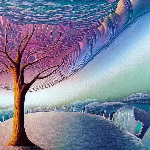 Image similar to unique breathtaking surreal painting by best artist