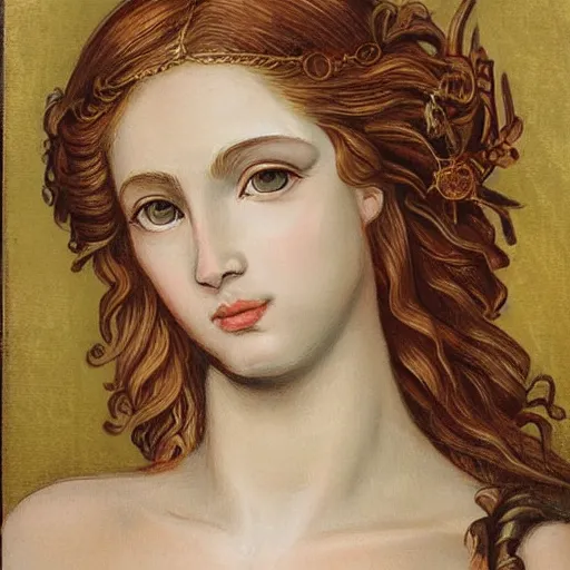 Image similar to a highly detailed portrait of aphrodite, greek mythology, greek gods