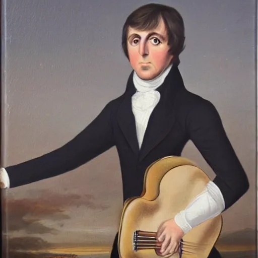 Prompt: regency era painting of paul mccartney