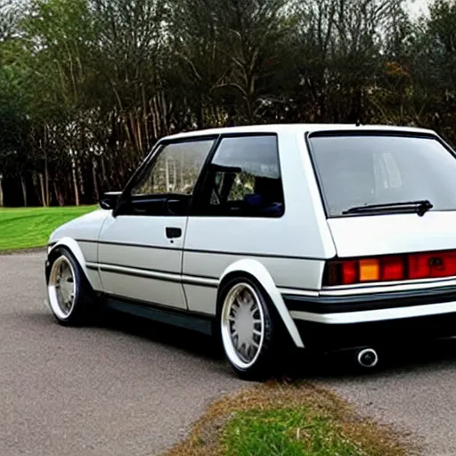 Prompt: golf mk 2 with 1 8 0 0 turbo