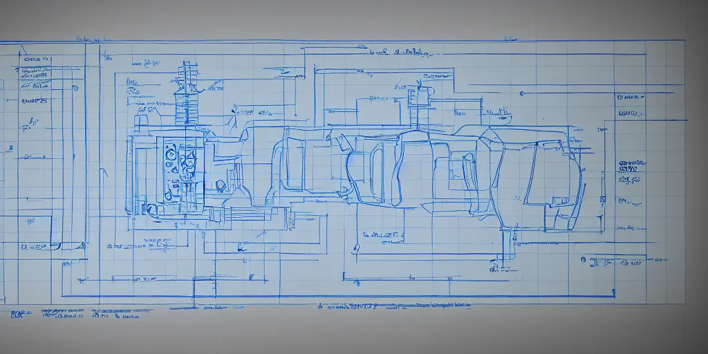 Image similar to portal gun blueprint,