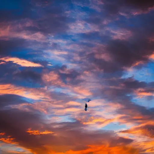 Image similar to shape of virgin mary face in sunset clouds