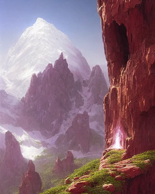 Prompt: a giant troll in the mountains, detailed. Realistic painting by Thomas Cole and Wayne Barlowe, Greg Rutkowski