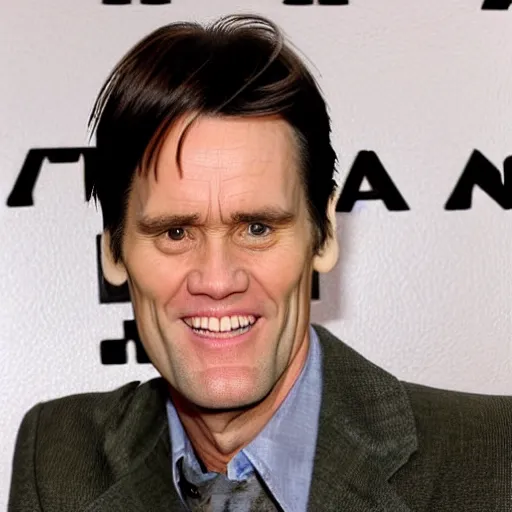 Prompt: jim carrey's head flying as a carrier pigeon