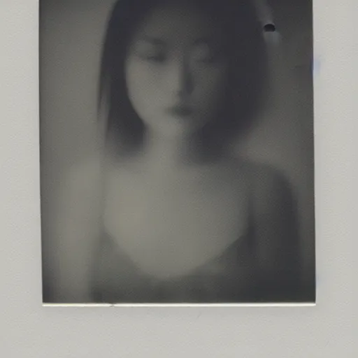 Image similar to atmospheric polaroid photo of female japanese model