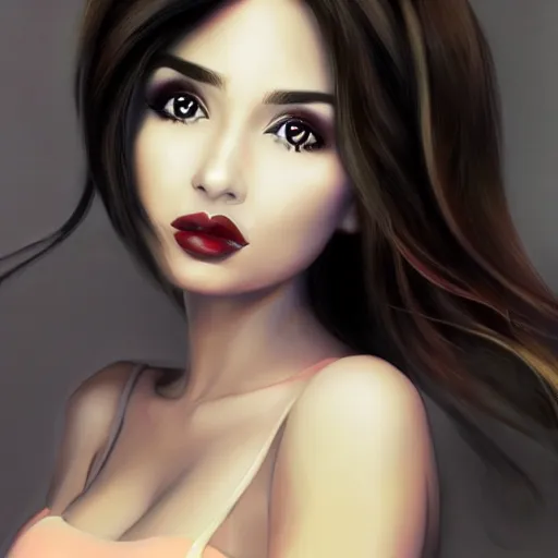 Image similar to Estefania Villegas Burgos , realistic face, in a jazzy mood, as anime