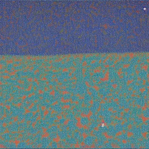 Prompt: cosmic microwave background, by George Seurat