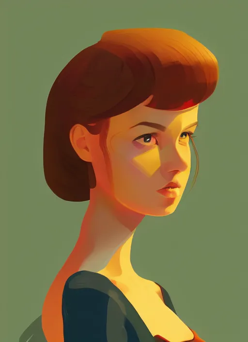 Image similar to a portrait of a pretty young lady by james gilleard