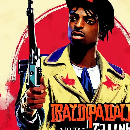 Image similar to playboi carti in red dead redemption 2 4 k the detailed super realistic