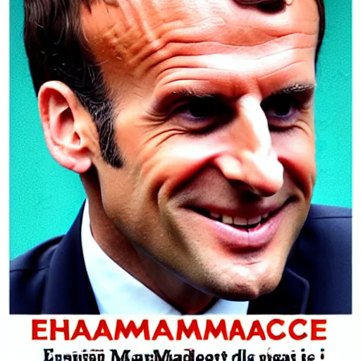 Image similar to « emmanuel macron, eating carrots »