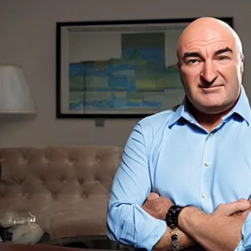 Image similar to Kevin O'Leary in a Pixar movie