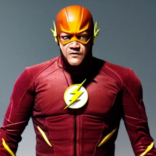 Image similar to Laurence Fishburne as the flash