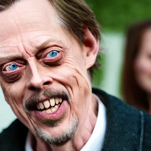 Prompt: steve buscemi being attacked by elves, canon eos r 3, iso 2 0 0, 1 / 1 6 0 s, 8 k, raw, unedited, symmetrical balance, in - frame