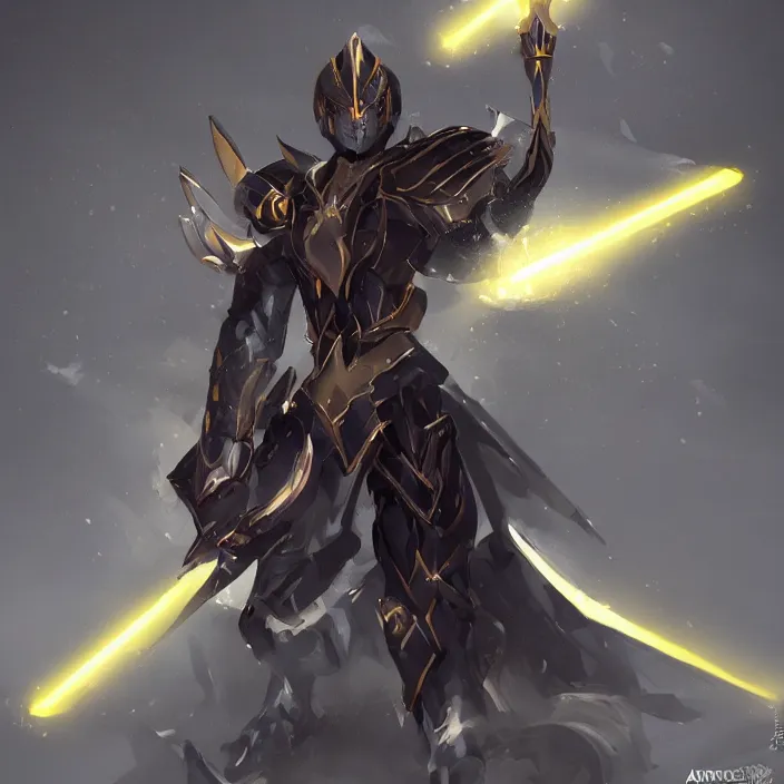 Image similar to light and darkness cross to reveal sabers! cataphract shift! feel the power of kingship... excalibur!, trending on artstation