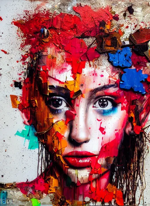 Image similar to a portrait of a pretty young lady by artur bordalo