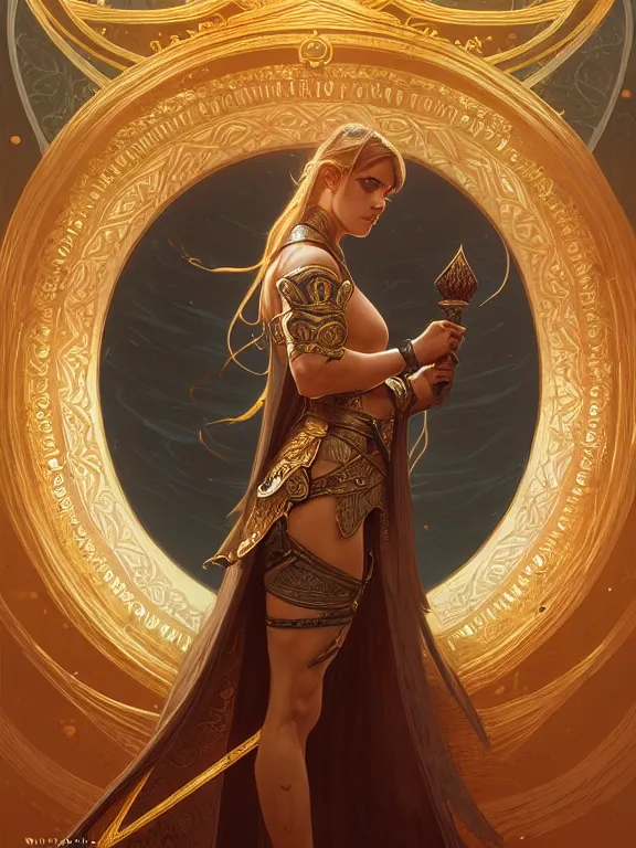 Image similar to symmetry!! intense fanart of a adriana as a mage warrior as acotar protagonist, magic background, intricate, elegant, highly detailed, my rendition, digital painting, artstation, concept art, smooth, sharp focus, illustration, art by artgerm and greg rutkowski and alphonse mucha