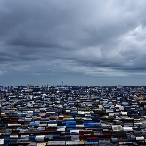 Image similar to the sky above the port was the color of television, tuned to a dead channel. chiba city. r / corecyberpunk