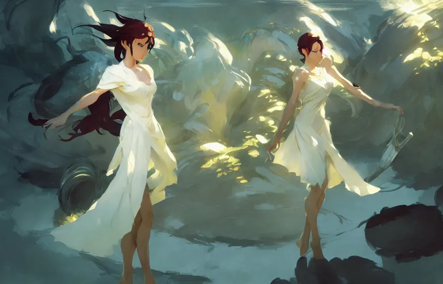 Image similar to greg manchess concept art of a the winding flower, key visual, ambient lighting, highly detailed, digital painting, artstation, concept art, sharp focus, by makoto shinkai and akihiko yoshida and hidari and wlop and greg rutkowski