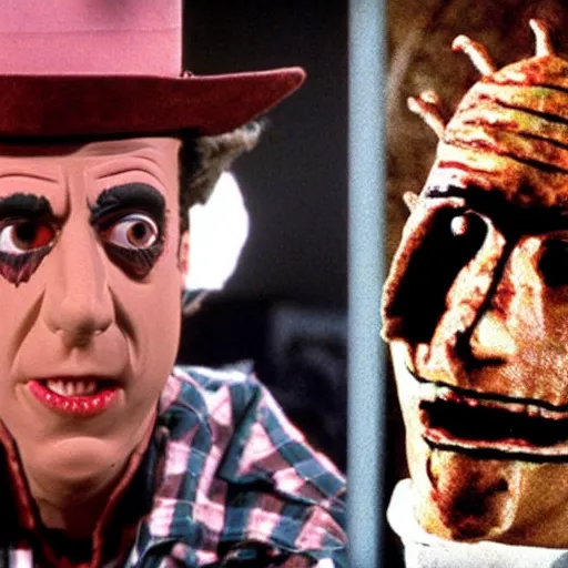 Prompt: jerry seinfeld as freddy krueger in a nightmare on elm street