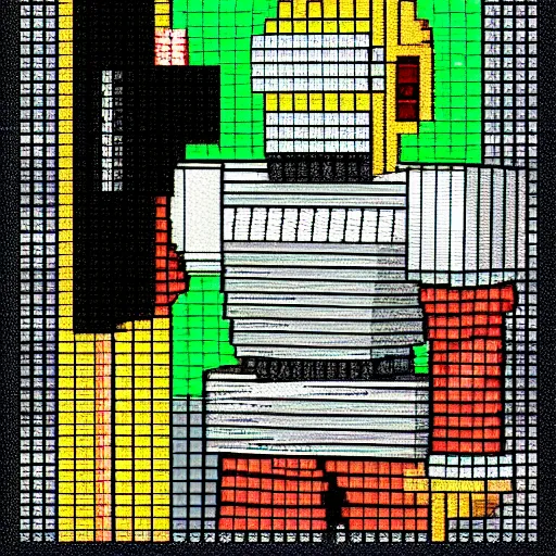 Image similar to 8 - bit pixel art of a knight