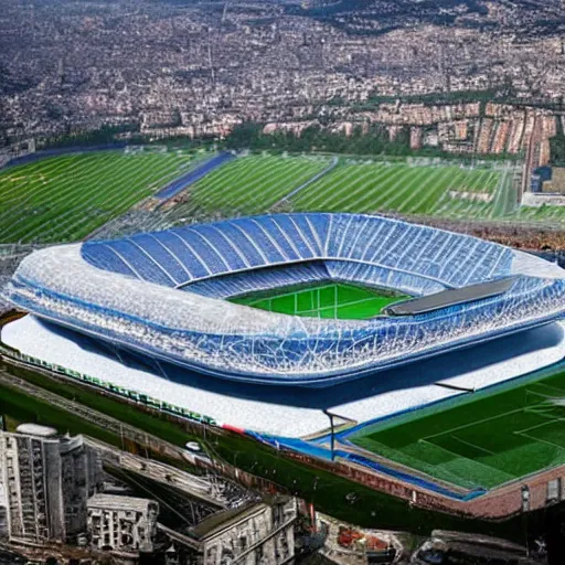 Image similar to Napoli new stadium,