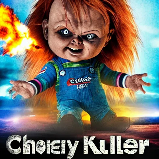 Image similar to Chucky versus Killer Kelowna From Outer Space movie poster