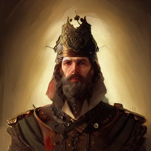 Image similar to hungarian nobleman, portrait, D&D, fantasy, highly detailed, headshot, digital painting, artstation, concept art, sharp focus, illustration, art by artgerm and greg rutkowski and alphonse mucha