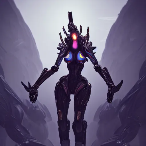 Image similar to high quality bug pov shot, of a highly detailed beautiful Giant female warframe, but as an anthropomorphic robot female dragon, looming over you, unaware of your existence, posing elegantly, highly detailed art, realistic, professional digital art, high end digital art, furry art, DeviantArt, artstation, Furaffinity, 8k HD render, epic lighting, depth of field