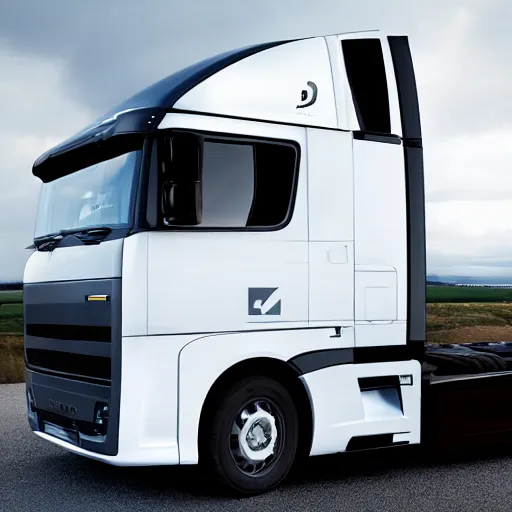 Image similar to A lorry/truck designed and produced by Polestar, promotional photo
