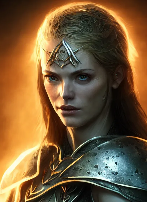 Image similar to priest female, ultra detailed fantasy, elden ring, realistic, dnd character portrait, full body, dnd, rpg, lotr game design fanart by concept art, behance hd, artstation, deviantart, global illumination radiating a glowing aura global illumination ray tracing hdr render in unreal engine 5