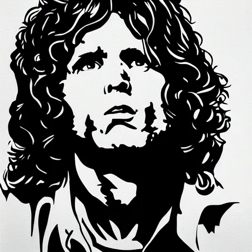 Prompt: Jim Morrison by Jeffrey Smith and Erin Hanson and Chad Knight