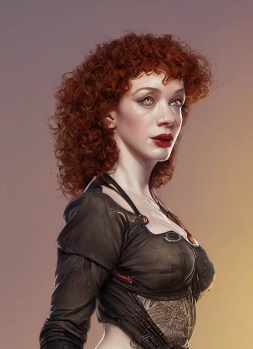 Image similar to Christina Hendricks as a ruggedly handsome skate girl, tasteful, intricate, elegant, highly detailed, centered, digital painting, artstation, concept art, smooth, sharp focus, illustration, artgerm, donato giancola, Joseph Christian Leyendecker, WLOP